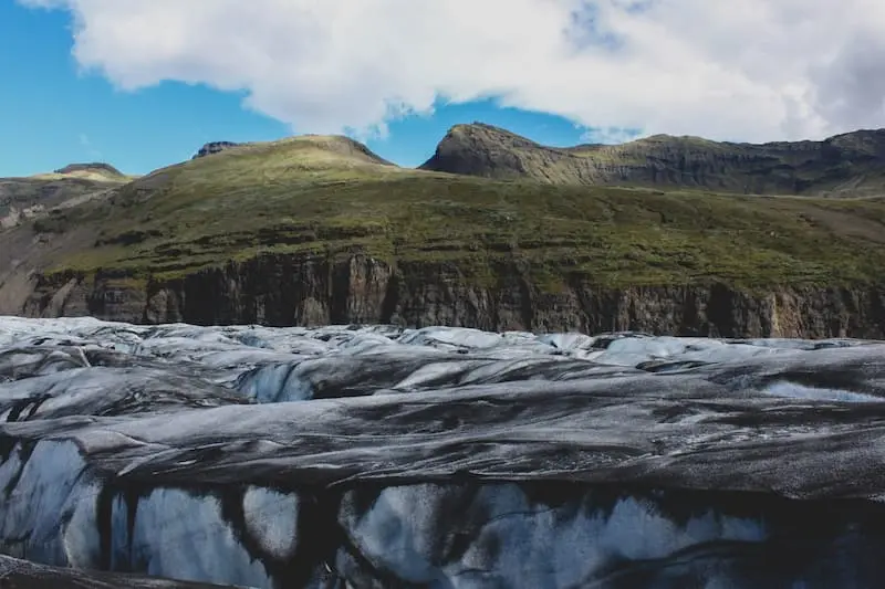 Marche sur le glacier à Skaftafell