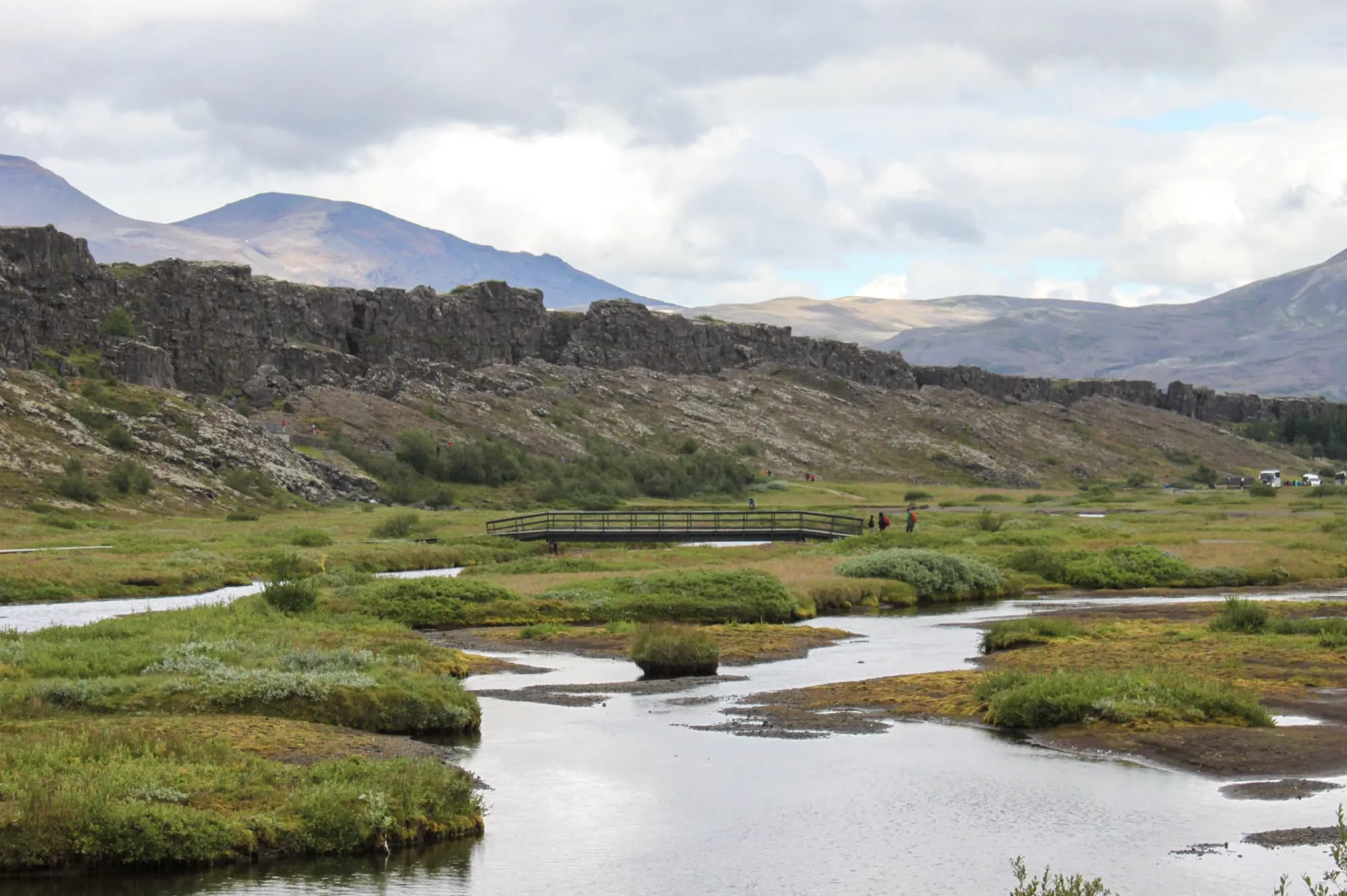 Faille séparant l'Europe et l'Amérique dans le parc national de Pingvellir