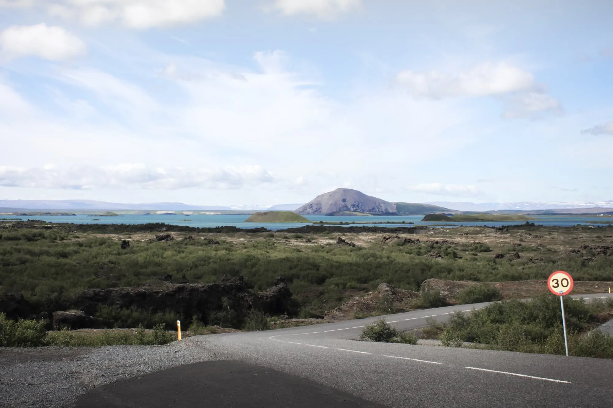 Vue sur le lac Myvatn