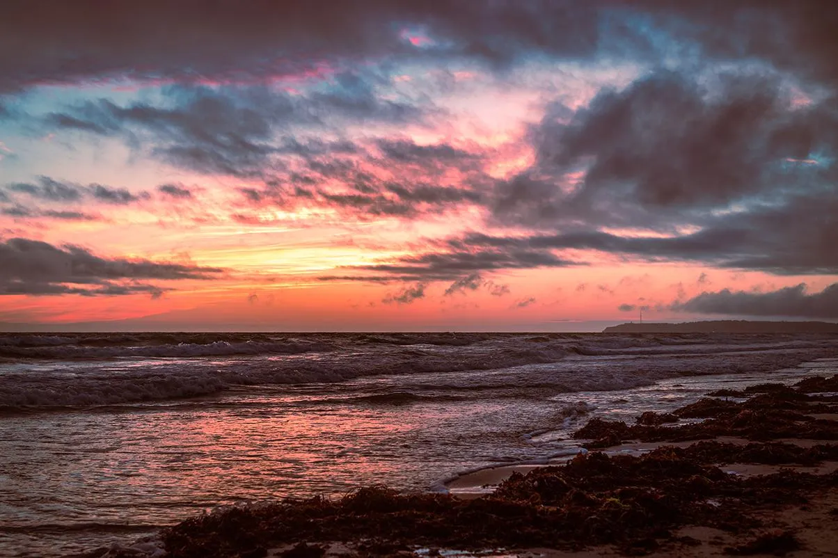 Coucher de soleil à Port-Bail-sur-Mer