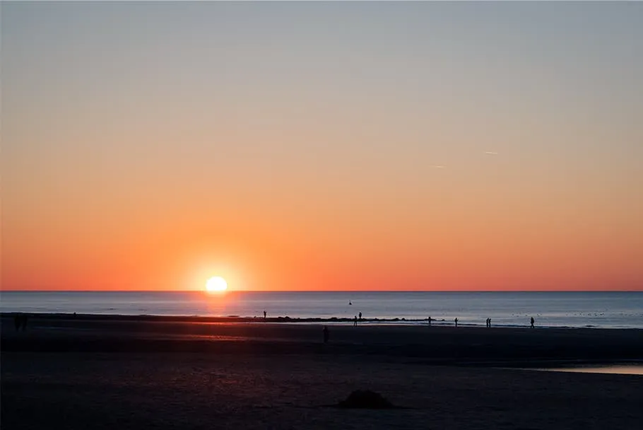 Coucher de soleil à Wenduine