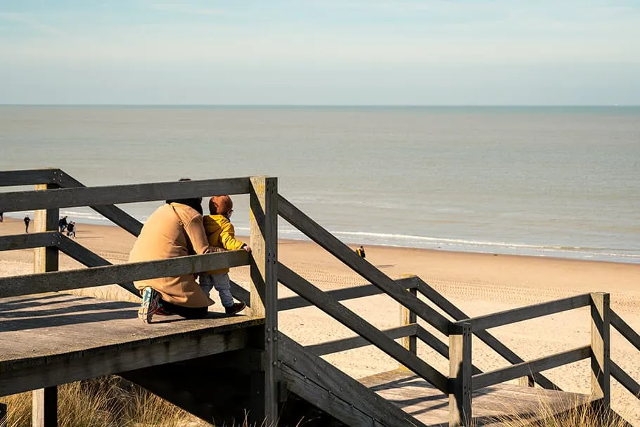 Victor et Sandrine sur les dunes