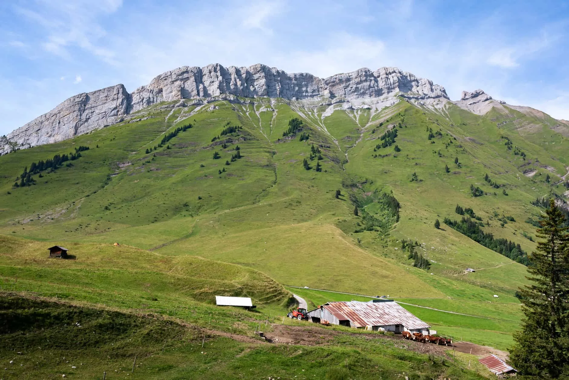 Col des Aravis, vue sur le Mont-Blanc