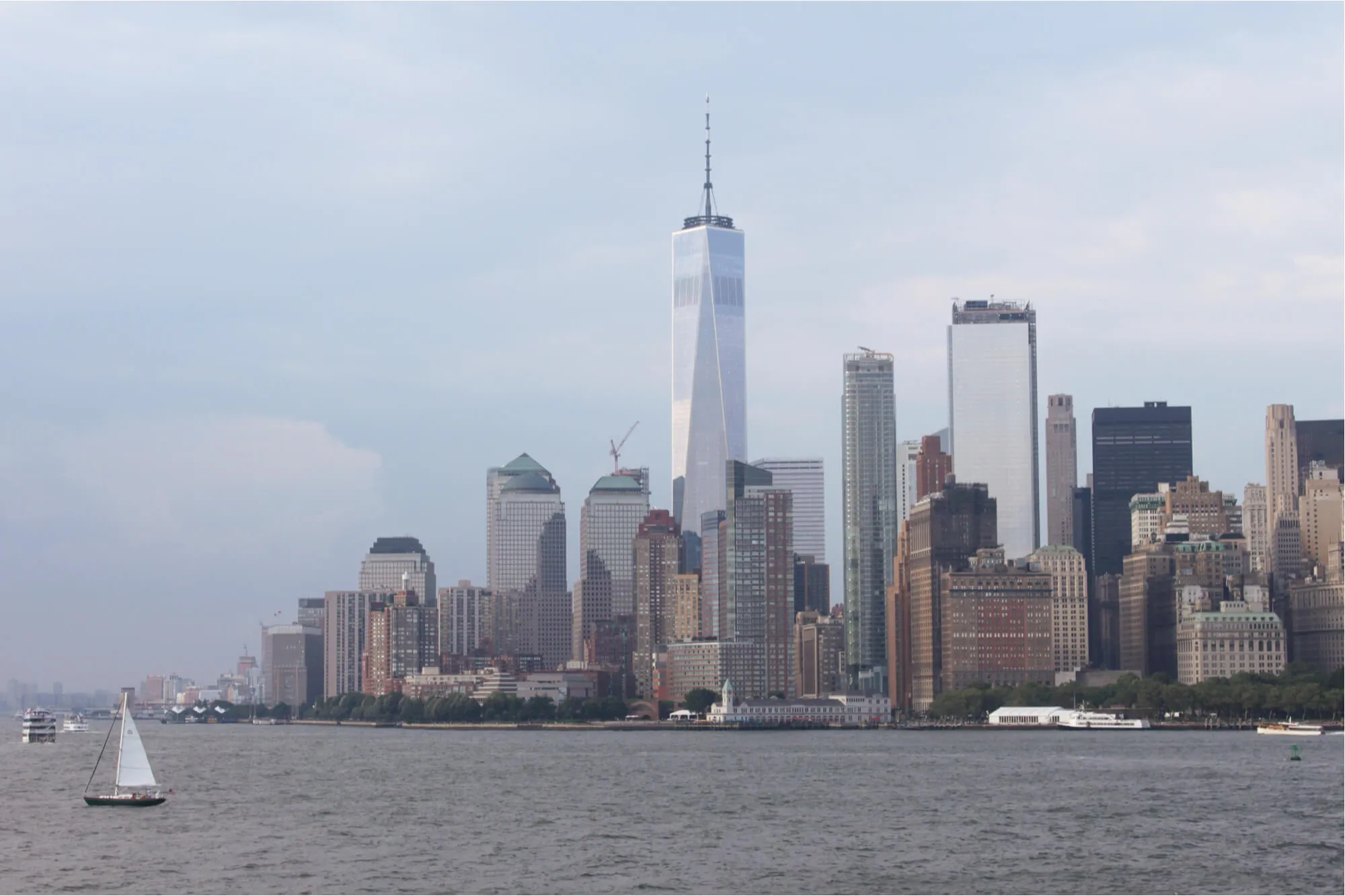 Skyline de New-York depuis le ferry