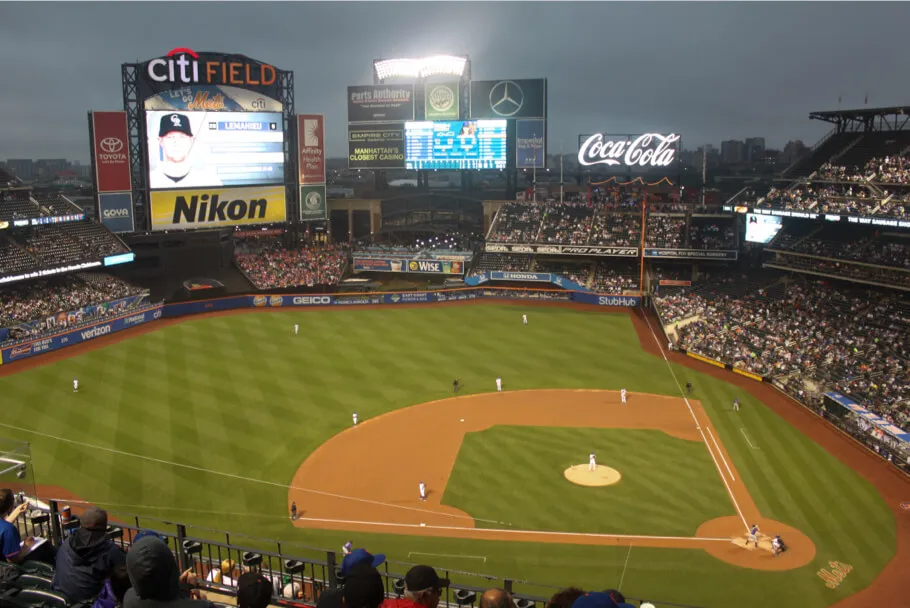 Match de baseball au City Fields à New-York