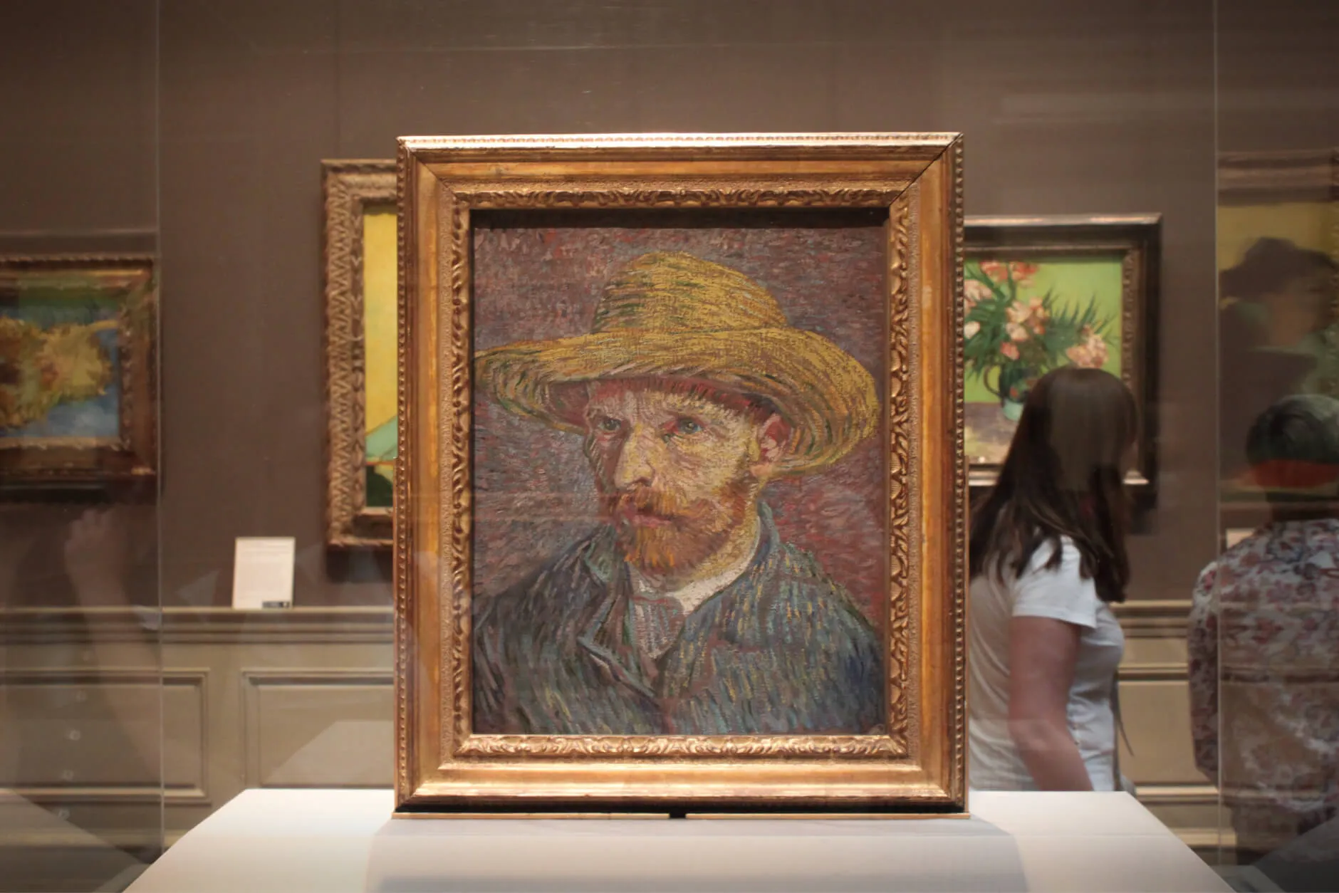 Van Gogh autoportrait au chapeau de paille