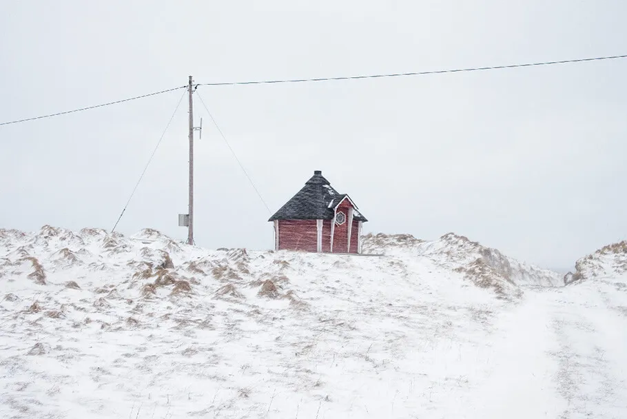 Un sauna sur la plage à Eggum