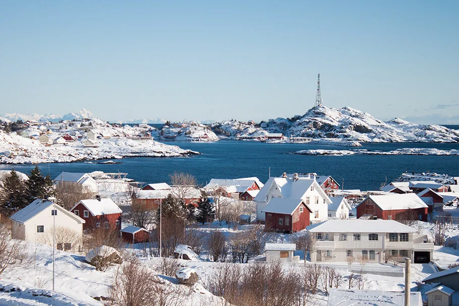 Village de A au bout des îles Lofoten