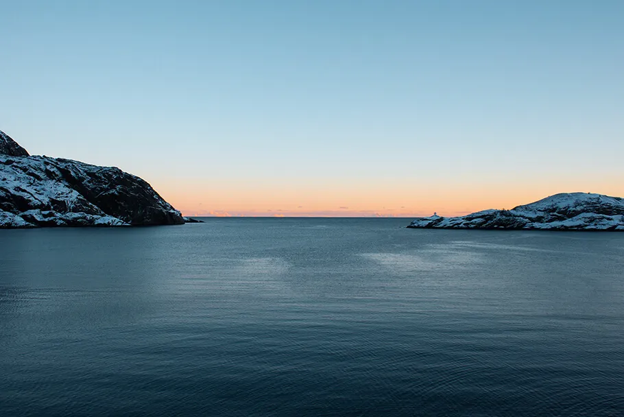 Coucher de soleil à Nusfjord
