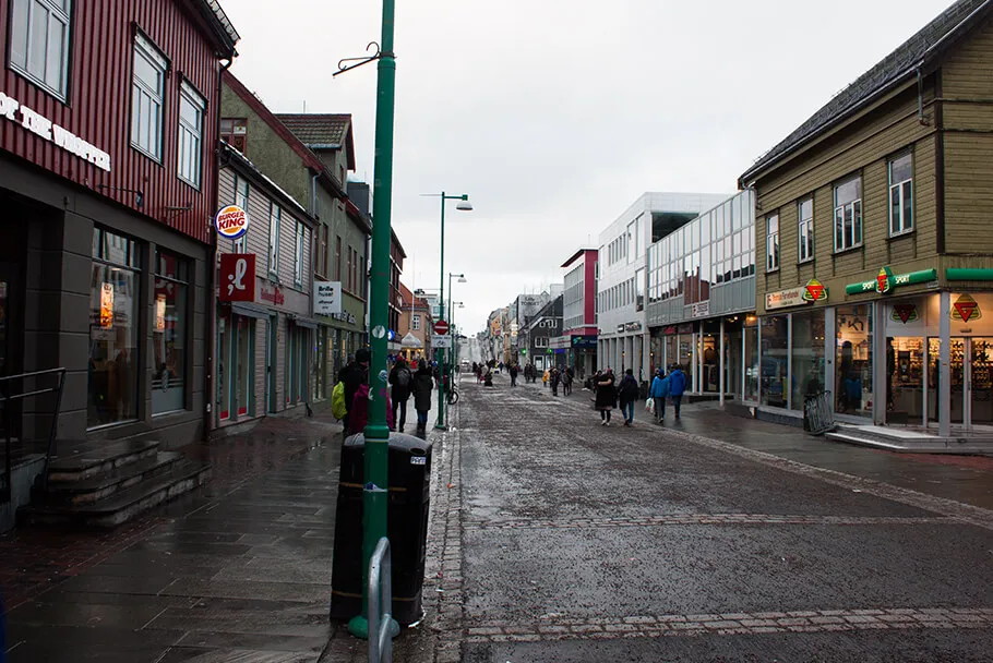 La rue principale de Tromso