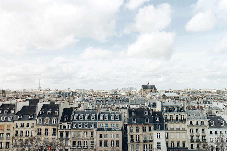 Vue sur les toits de Paris