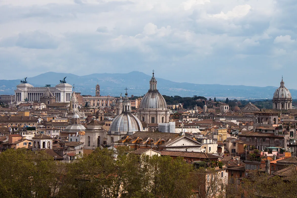 Les toits de Rome et ses clochers