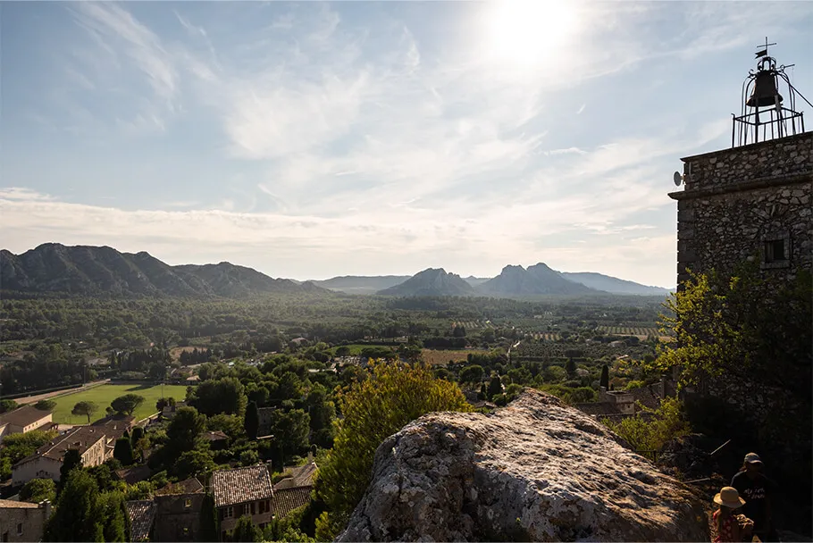 Vue depuis le vieux village d'Eygalières