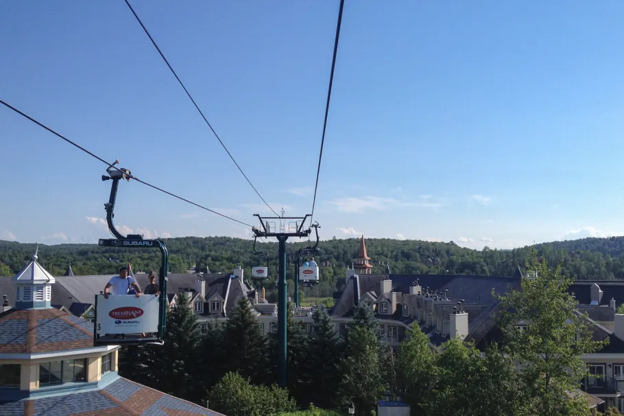 Funiculaire dans la station Tremblant