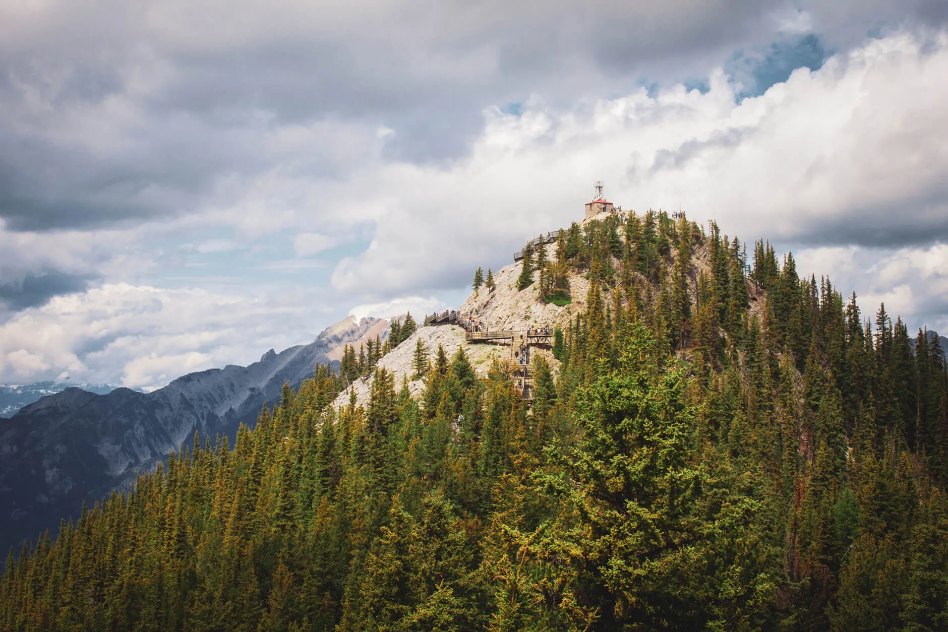 Le mont sulfure dans le parc de Banff