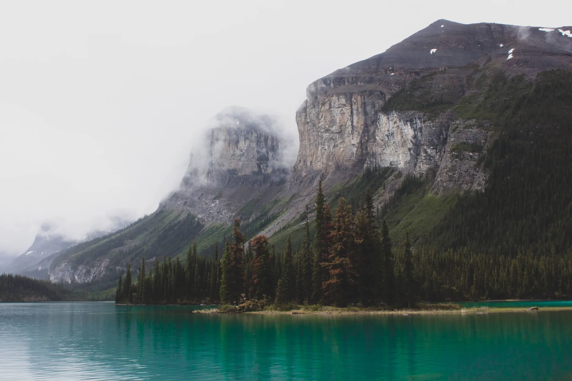 Spirit Island sur le lac Maligne